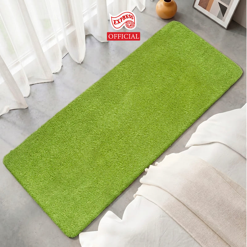 พรมเช็ดเท้ายาว EXPRESS CARPET รุ่น AL8-9 ขนาด50X120 ซม. หนา 20 มม. สีเขียว 